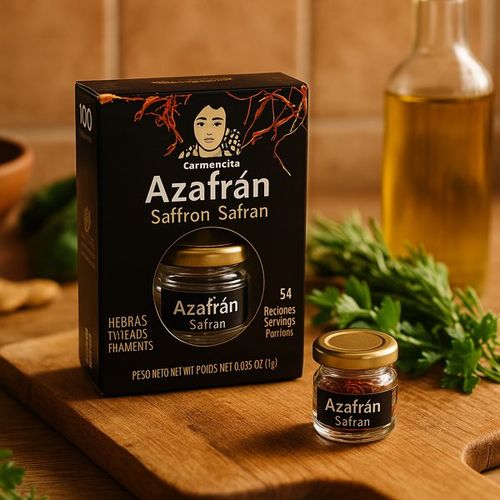 Safran en filaments Extra · Bocal cristal 1 g